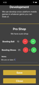 Tournament Planet Contactless Ordering Modal